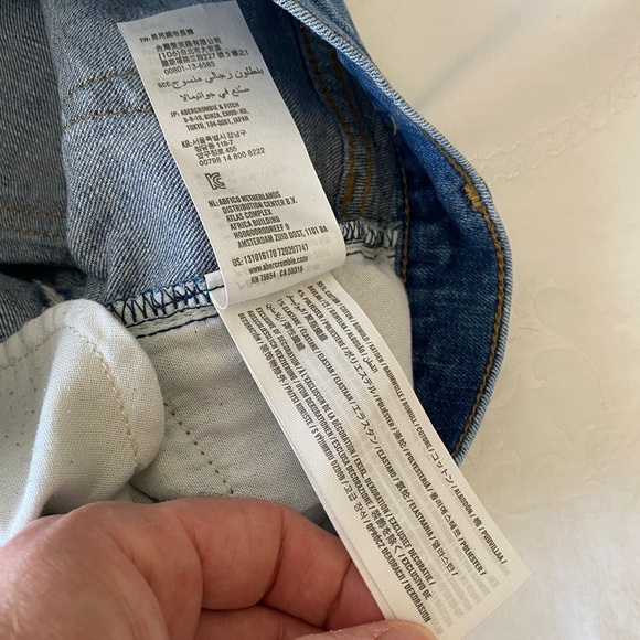 Abercrombie & Fitch Men's Langdon Slim Standard Wash Blue Jeans Size 32w - Picture 8 of 14